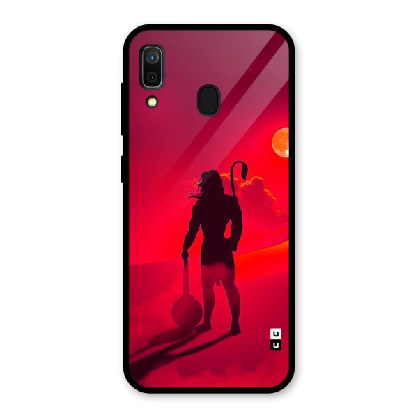 Bajrang Bali Glass Back Case for Galaxy A30