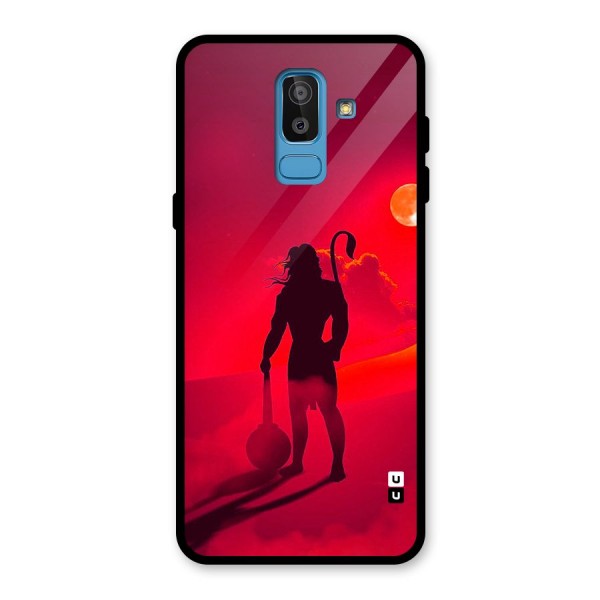 Bajrang Bali Glass Back Case for Galaxy J8