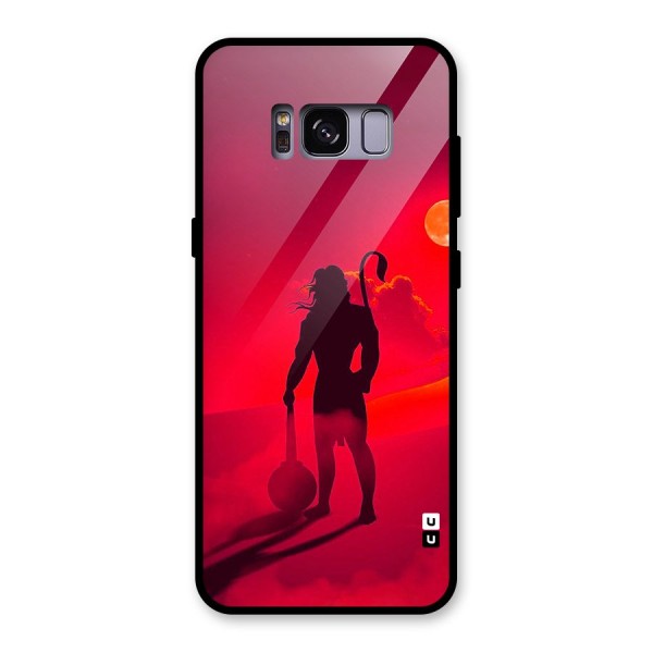 Bajrang Bali Glass Back Case for Galaxy S8