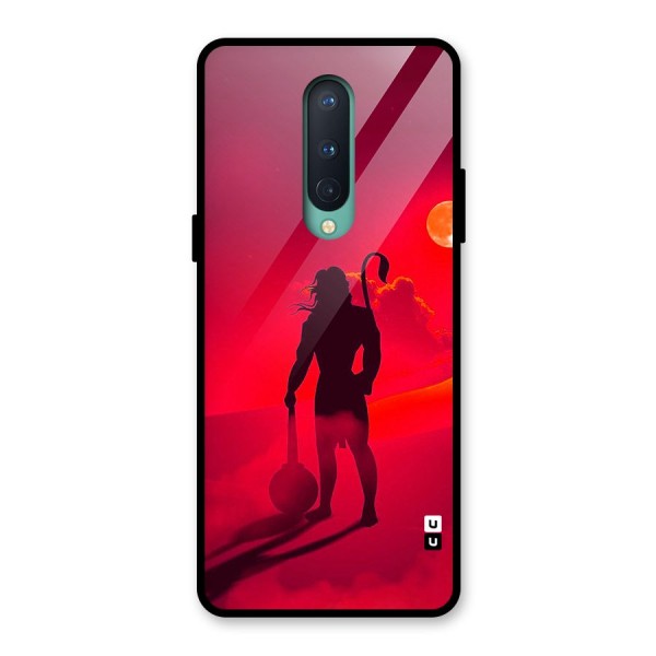 Bajrang Bali Glass Back Case for OnePlus 8