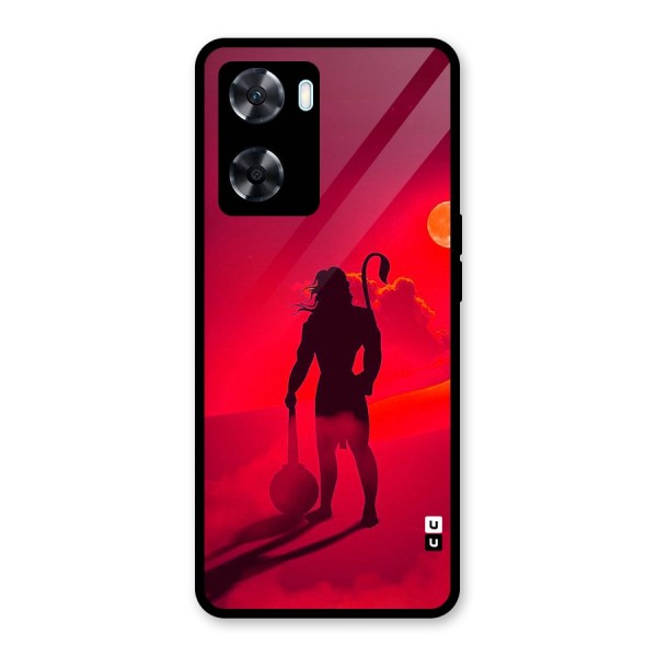 Bajrang Bali Glass Back Case for Oppo A77s