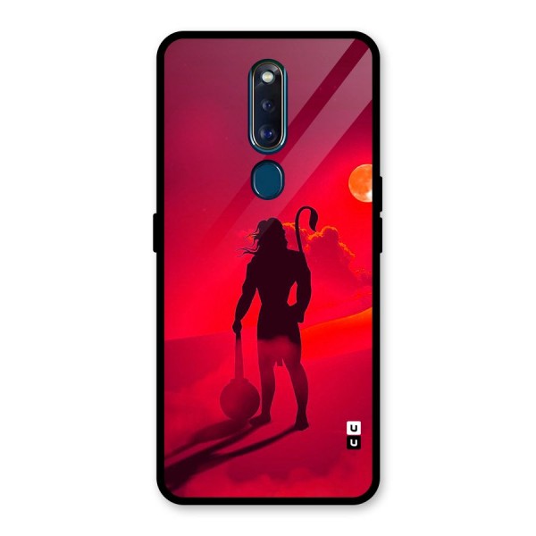 Bajrang Bali Glass Back Case for Oppo F11 Pro