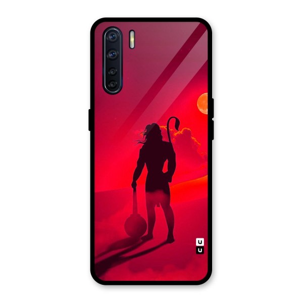 Bajrang Bali Glass Back Case for Oppo F15