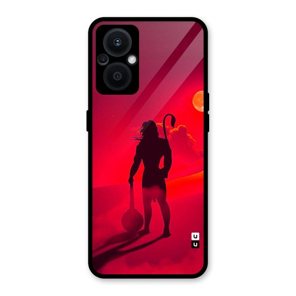 Bajrang Bali Glass Back Case for Oppo F21s Pro 5G