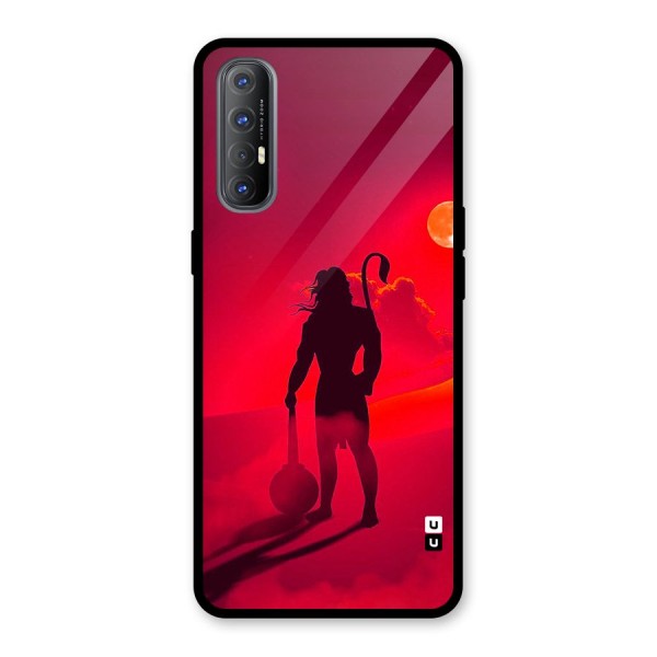 Bajrang Bali Glass Back Case for Oppo Reno3 Pro