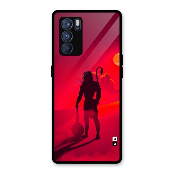 Bajrang Bali Glass Back Case for Oppo Reno6 Pro 5G