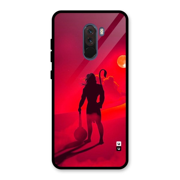 Bajrang Bali Glass Back Case for Poco F1