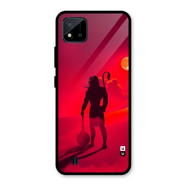 Bajrang Bali Glass Back Case for Realme C11 2021