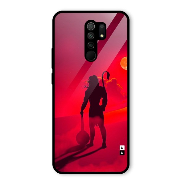 Bajrang Bali Glass Back Case for Redmi 9 Prime