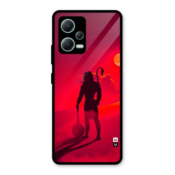 Bajrang Bali Glass Back Case for Redmi Note 12 5G