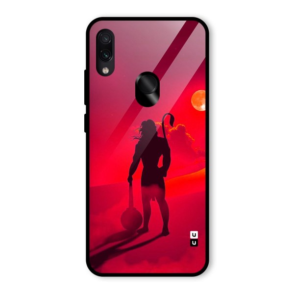Bajrang Bali Glass Back Case for Redmi Note 7S