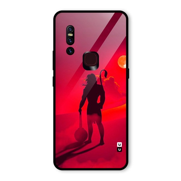 Bajrang Bali Glass Back Case for Vivo V15