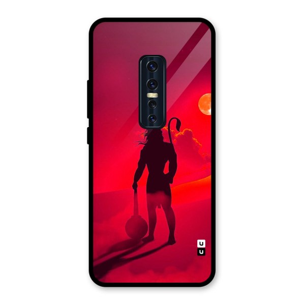 Bajrang Bali Glass Back Case for Vivo V17 Pro