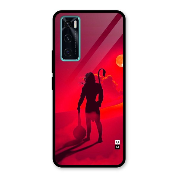 Bajrang Bali Glass Back Case for Vivo V20 SE