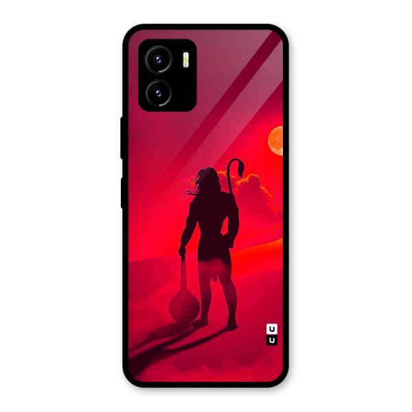 Bajrang Bali Glass Back Case for Vivo Y15s