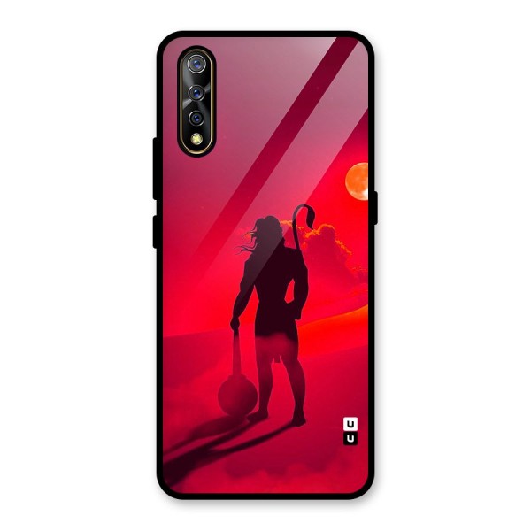 Bajrang Bali Glass Back Case for Vivo Z1x