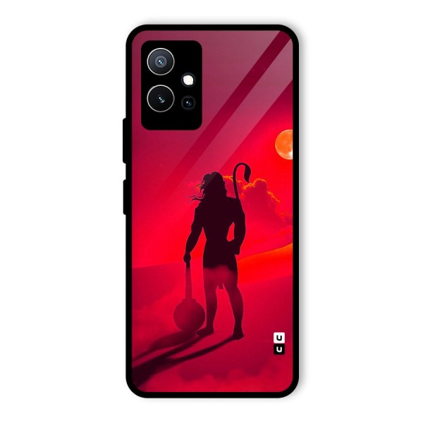 Bajrang Bali Glass Back Case for Vivo iQOO Z6