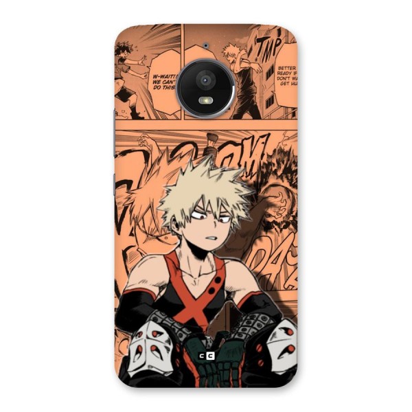 Bakugo Anime Manga Back Case for Moto E4 Plus