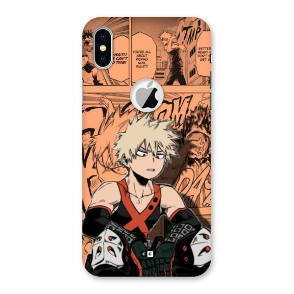 Bakugo Anime Manga Back Case for iPhone X Logo Cut