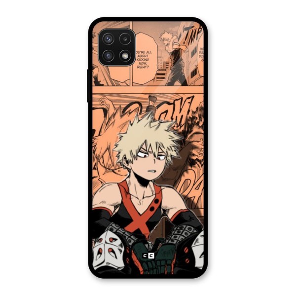 Bakugo Anime Manga Glass Back Case for Galaxy A22 5G