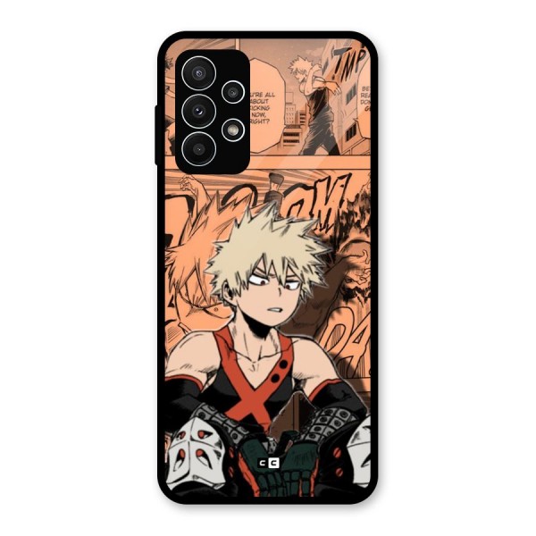 Bakugo Anime Manga Glass Back Case for Galaxy A23