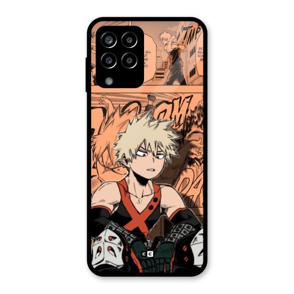 Bakugo Anime Manga Glass Back Case for Galaxy M33