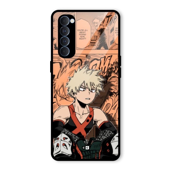 Bakugo Anime Manga Glass Back Case for Oppo Reno4 Pro