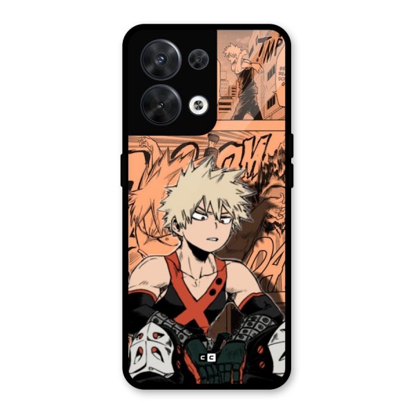 Bakugo Anime Manga Glass Back Case for Oppo Reno8 5G