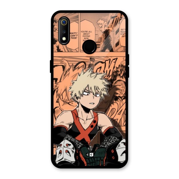 Bakugo Anime Manga Glass Back Case for Realme 3i