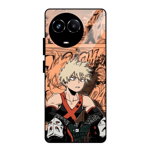 Bakugo Anime Manga Glass Back Case for Realme Narzo 60X