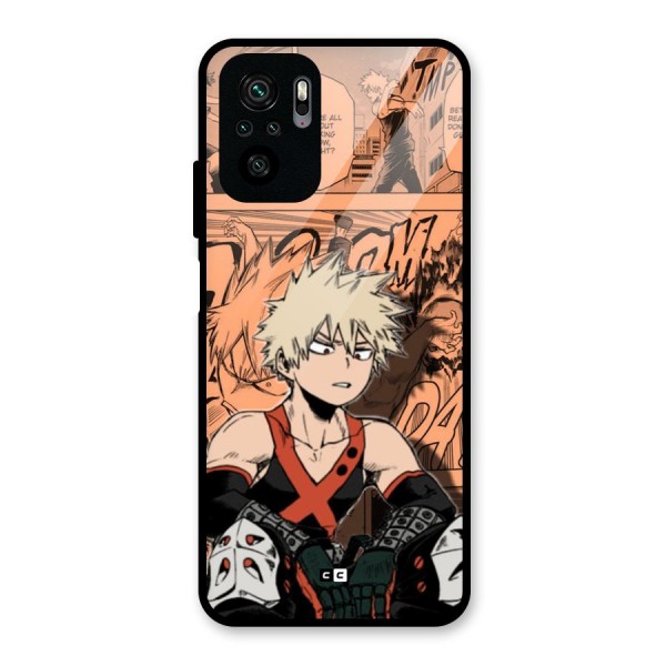 Bakugo Anime Manga Glass Back Case for Redmi Note 10