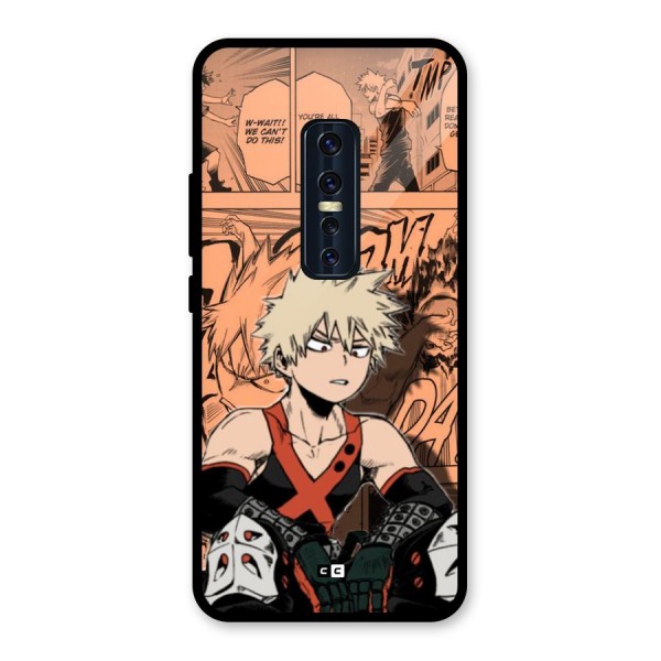 Bakugo Anime Manga Glass Back Case for Vivo V17 Pro