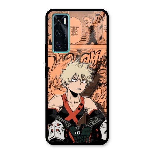 Bakugo Anime Manga Glass Back Case for Vivo V20 SE