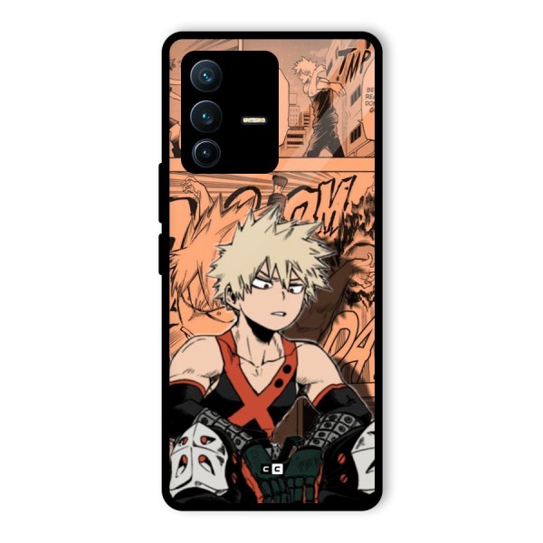 Bakugo Anime Manga Glass Back Case for Vivo V23 Pro