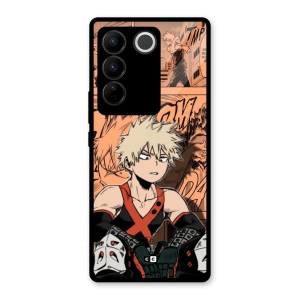 Bakugo Anime Manga Glass Back Case for Vivo V27 Pro