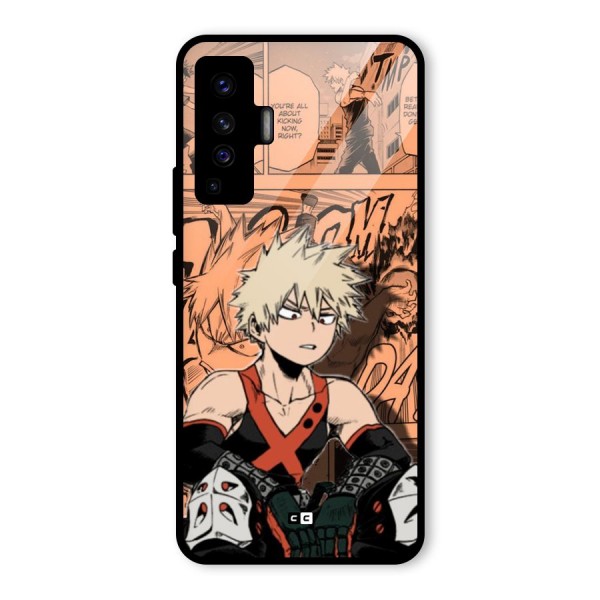 Bakugo Anime Manga Glass Back Case for Vivo X50