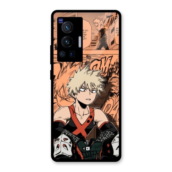 Bakugo Anime Manga Glass Back Case for Vivo X70 Pro