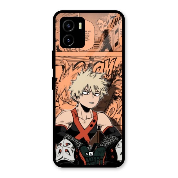 Bakugo Anime Manga Glass Back Case for Vivo Y15s