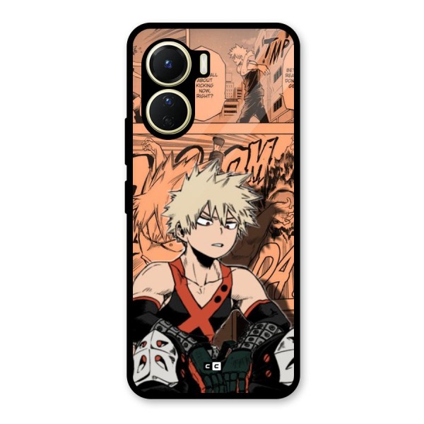 Bakugo Anime Manga Glass Back Case for Vivo Y16