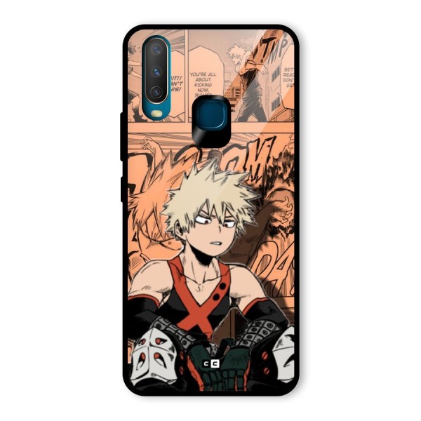 Bakugo Anime Manga Glass Back Case for Vivo Y17