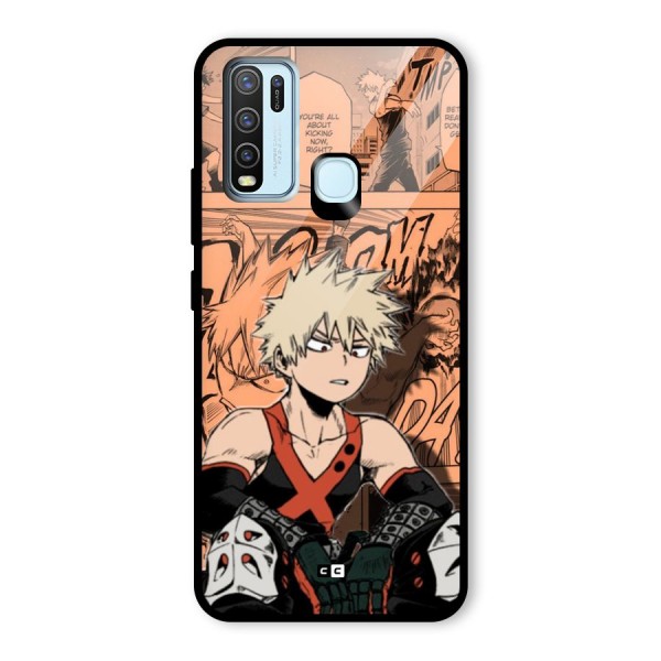 Bakugo Anime Manga Glass Back Case for Vivo Y50