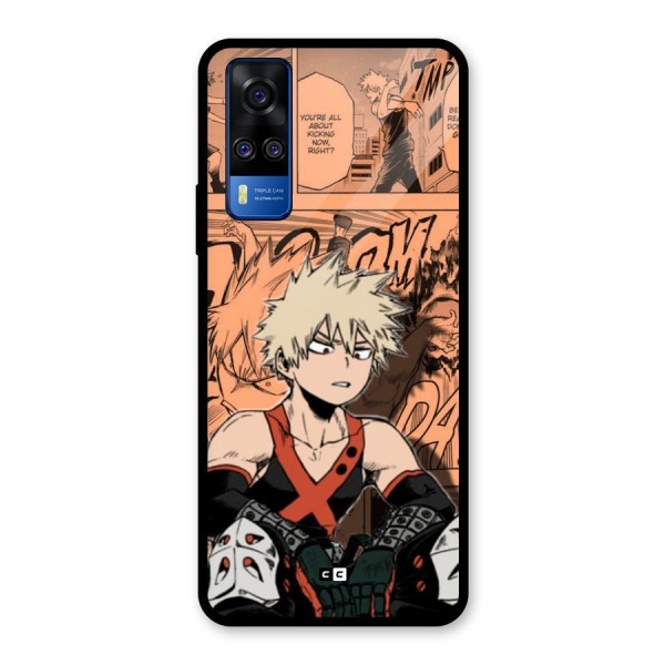 Bakugo Anime Manga Glass Back Case for Vivo Y51