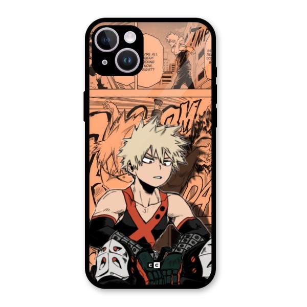 Bakugo Anime Manga Glass Back Case for iPhone 14 Plus