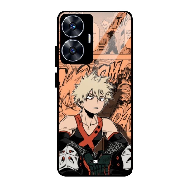 Bakugo Anime Manga Glass Back Case for realme C55