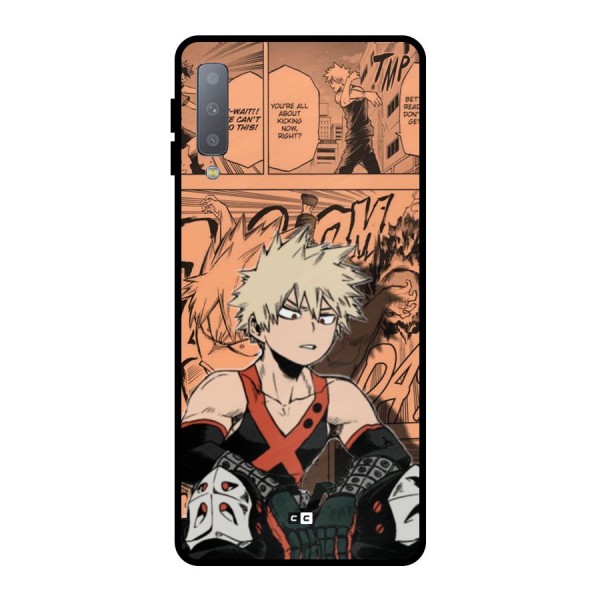 Bakugo Anime Manga Metal Back Case for Galaxy A7 (2018)