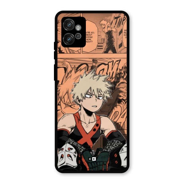 Bakugo Anime Manga Metal Back Case for Moto G32