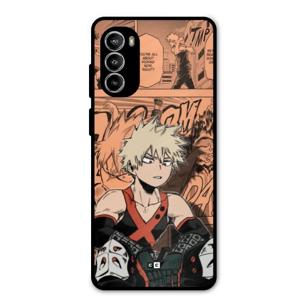 Bakugo Anime Manga Metal Back Case for Moto G52