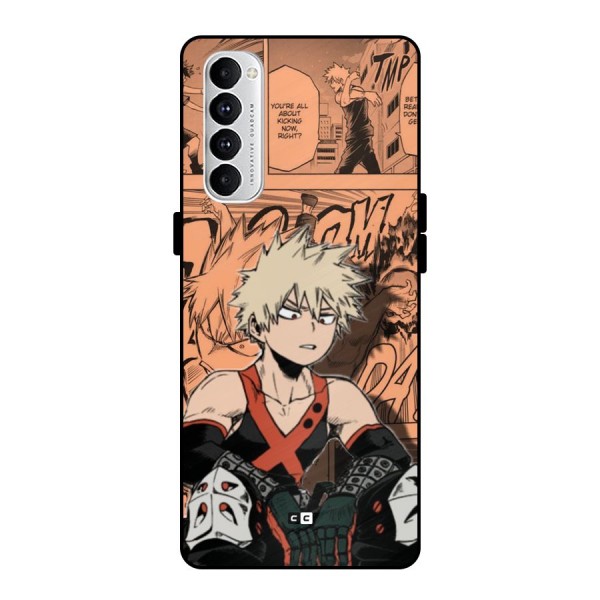 Bakugo Anime Manga Metal Back Case for Oppo Reno4 Pro