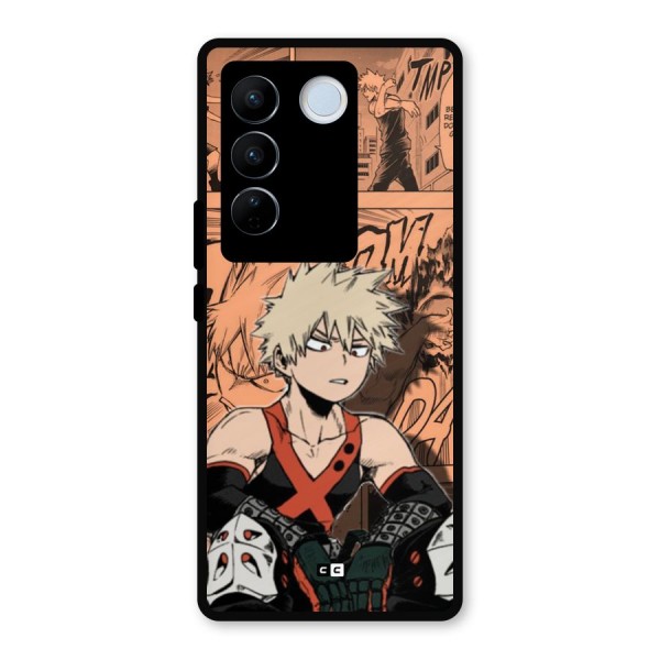 Bakugo Anime Manga Metal Back Case for Vivo V27 Pro