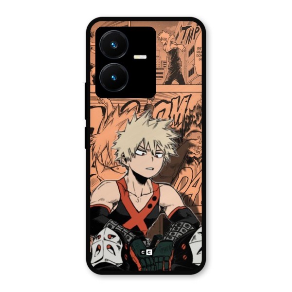 Bakugo Anime Manga Metal Back Case for Vivo Y22s